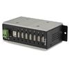 StarTech 7ポート産業用USB 2.0ハブ 15kV ESDに対応 直流7V-48V入力対応ターミナルブロック 平面やDINレールへの取付けが可能 メタルハウジング (HB20A7AME)