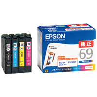 EPSON PX-535F/PX-505F/PX-105用 インク4色パック (IC4CL69)画像