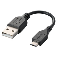 ELECOM 充電専用 Micro-USBケーブル/0.1m/ブラック MPA-AMBC01BK (MPA-AMBC01BK)画像