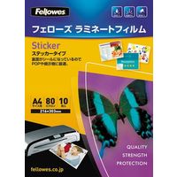 FELLOWES A4サイズ用 ステッカー 10枚入 80ミクロン 5404301 (5404301)画像