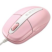 【キャンペーンモデル】USB 5ボタン搭載光学式マウス/スタンダードサイズ(ピンク) 10個セット