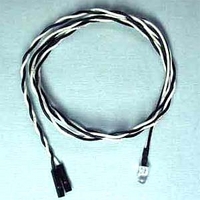 ainex ケース用LEDケーブル5Φ丸型ホワイト (LED-05MW)画像