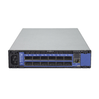 Mellanox SwitchX-2 based FDR-10 InfiniBand 1U Switch, 12 QSFP+ ports, 1 Power Supply (AC), unmanaged, short depth, P2C airflow, Rail Kit must be purchased separately, RoHS6 (MSX6005T-1BFS)画像