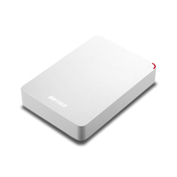 BUFFALO HD-PSF4.0U3-GW 耐衝撃対応 2.5インチ外付けHDD 4TB ホワイト (HD-PSF4.0U3-GW)画像