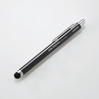 ELECOM スマホ・タブレット用タッチペン/超感度タイプ/ノック式/ブラック (P-TPCNBK)画像