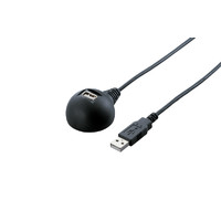 バッファローコクヨサプライ USB延長ケーブル USB2.0対応 スタンド付 2.0m ブラック BSUC20EDBK (BSUC20EDBK)画像