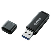 ELECOM USB3.0/2.0 セキュリティ機能付 バリュータイプUSBメモリ/8GB/ブラック (MF-HSU308GBK)画像