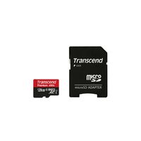 Transcend 128GB MicroSDXC Class10 U1 w/adapte (TS128GUSDU1)画像