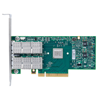 Mellanox ConnectX-3 VPI adapter card, dual-port QSFP, FDR10 IB (40Gb/s) and10GigE, PCIe3.0 x8 8GT/s, tall bracket, RoHS R6 (MCX354A-TCBT)画像
