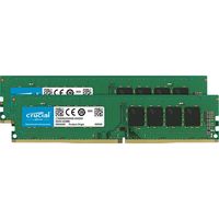 crucial 32GB Kit (16GBx2) DDR4 2400 MT/s (PC4-19200) CL17 DR x8 Unbuffered DIMM 288pin (CT2K16G4DFD824A)画像