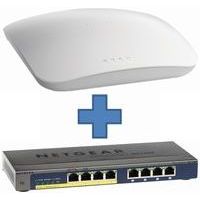 NETGEAR 無線LAN導入セット(AP 2台+PoEスイッチ 1台) (WNAP320x2/GS108P)画像