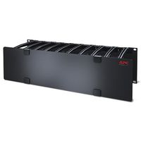 APC Horizontal Cable Manager; 3U x 6 Deep; Single-Sided with Cover (AR8605)画像