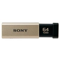 SONY USB3.0対応 ノックスライド式高速USBメモリー 64GB キャップレス ゴールド (USM64GT N)画像