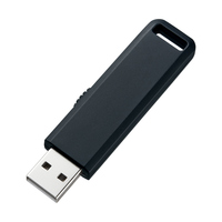 サンワサプライ USB2.0 メモリ 4GB ブラック (UFD-SL4GBKN)画像