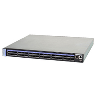 Mellanox InfiniScale IV QDR InfiniBand Switch, 36 QSFP, 1 Power Supply, Chassis Managed (PPC405EXR), 108 node subnet manager included, PSU side to connector side airflow, Standard depth, Rail Kit. (MIS5030Q-1SFC)画像