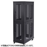 サンワサプライ 19インチサーバーラック メッシュパネル仕様(42U) CP-SV4290MBK (CP-SV4290MBK)画像