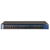 Mellanox SwitchX-2 based FDR-10 InfiniBand 1U Switch, 36 QSFP+ ports, 1 Power Supply (AC), unmanaged, short depth, C2P airflow, Rail Kit, RoHS6 (MSX6025T-1BRS)画像