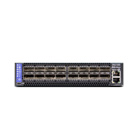 Mellanox Spectrum based 100GbE 1U Open Ethernet Switch with MLNX-OS, 16 QSFP28 ports, 2 Power Supplies (AC), x86 dual core, Short depth, P2C airflow, Rail Kit must be purchased separately ,RoHS6 (MSN2100-CB2F)画像