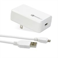 日本トラストテクノロジー 超急速USB充電器 ホワイト QUICKC20WH (QUICKC20WH)画像