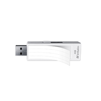 三菱化学メディア USBフラッシュメモリ4GB/白色 インデックスラベル付き USBF4GVW1 (USBF4GVW1)画像