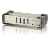ATEN 4ポートデュアルインターフェース対応USB2.0KVMPスイッチ（OSD機能付） (CS1734B)画像