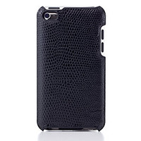 Simplism Leather Cover Set for iPod touch (4th) Lizard Black TR-LCSTC4-LB (TR-LCSTC4-LB)画像