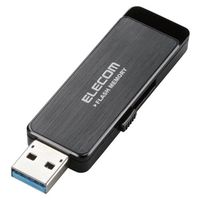 ELECOM USBフラッシュ/8GB/AESセキュリティ機能付/ブラック/USB3.0 (MF-ENU3A08GBK)画像