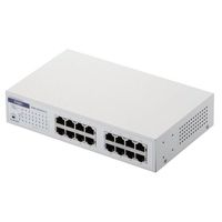 ELECOM 1000BASE-T対応 スイッチングハブ/16ポート/3年保証 ホワイト (EHB-UG2A16-S)画像