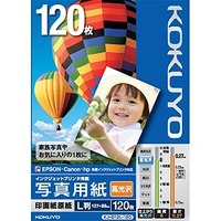 コクヨ KJ-D12L-120 IJP用写真用紙 印画紙原紙(高光沢) L版 120枚 (KJ-D12L-120)画像