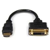 StarTech 20cm HDMI-DVI-D変換ケーブル オス/メス HDDVIMF8IN (HDDVIMF8IN)画像