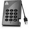 Apricorn Apricorn Padlock  Secure 128-bit AES Hardware Encrypted Portable USB Drive(A25-PL128-250) 250GB (BX0442)
