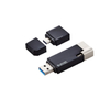 ELECOM LightningUSBメモリ/USB3.2(Gen1)/USB3.0対応/32GB/ブラック (MF-LGU3B032GBK)