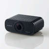 ELECOM Webカメラ/830万画素/4K対応/オートズーム機能付き/ブラック (UCAM-CX80FBBK)