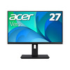 ACER Vero 27型/1920×1080/HDMI、ミニD-Sub15ピン、DisplayPort/ブラック/2W+2W ステレオスピーカー/高さ調整・ピボット対応 (BR277bmiprx)