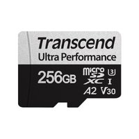 Transcend 256GB microSD w/ adapter UHS-I U3 A2 DDR200 (TS256GUSD340S)画像
