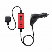 Logitec iPod Dockコネクタ搭載車載用FMトランスミッター/レッド LAT-FMI02RD (LAT-FMI02RD)画像