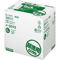 コクヨ メ-3013 タックメモ 超徳用・付箋タイプ74x25mm 100枚x40本 4色 (3013)画像