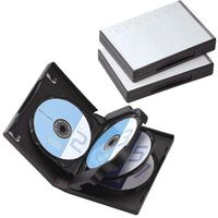 ELECOM CCD-DVD10BK DVDトールケース(7枚収納) ブラック (CCD-DVD10BK)画像