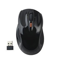 シグマA・P・Oシステム Mサイズ2.4GHzワイヤレスレーザー式5ボタン1チルトホイールマウス（オニキスブラック） (SLATMRF01BK)画像