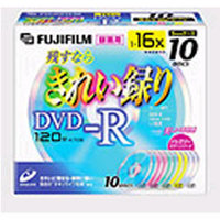 FUJIFILM VDR120KX10 M 16X DVD-R for VIDEO カラーミックス10枚パック (VDR120KX10 M 16X)画像