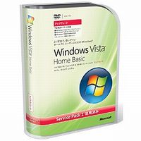Microsoft Windows Vista Home Basic SP1付 日本語版 アップグレード DVDパッケージ (66G-02451)画像