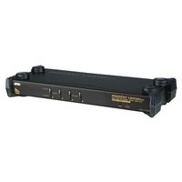 ATEN ATEN製 4ポートマルチプラットフォーム対応KVMスイッチ ブラック (CS-1754-B)画像