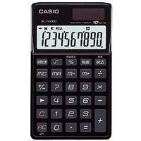 CASIO NEO-STYLE電卓/手帳サイズ/10桁/時間計算/税計算/プレミアムブラック (SL-V1000-BKN)画像