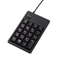 ELECOM TK-UF2BHBK 2ポートUSB1.1HUB付USBテンキーパッド(ブラック) (TK-UF2BHBK)画像