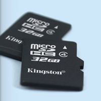 KINGSTON 32GB micro SDHC Class 4; Retail pack / no adapter (SDC4/32GBSP)画像