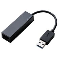 ELECOM 有線LANアダプタ/Giga対応/USB3.0/Type-A/ブラック EDC-GUA3-B (EDC-GUA3-B)画像