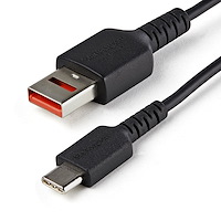 StarTech USB充電特化ケーブル/1m/USB-A[オス]-USB-C[オス]/USBデータ通信機能カット対応データブロッカーケーブル/給電のみ対応Type-A-Type-C変換ケーブル (USBSCHAC1M)画像