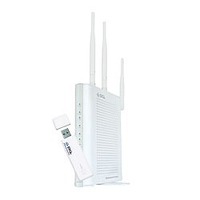 PLANEX MZK-W04NU-PKU USB2.0 11n Draft2.0/g/b 無線LANルータ&USBアダプタ (MZK-W04NU-PKU)画像