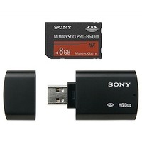 SONY メモリースティック PRO-HG デュオ HX 8GB USBアダプタ付 (MS-HX8G)画像
