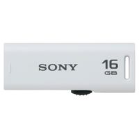 SONY スライドアップ USBメモリー ポケットビット 16GB ホワイト キャップレス (USM16GR W)画像